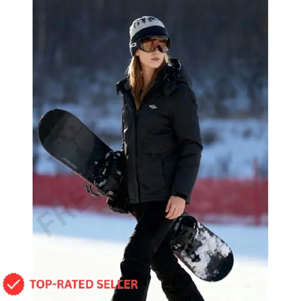 Waterproof Ski Jacket Warm Winter Coat Windproof Snow Fleece Lined